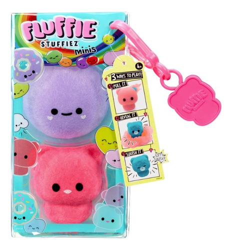 Fluffie Stuffiez Minis Caramelo Redondo Y Gummy Bear Reveal