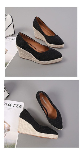 Zapatos De Cuña Tacón Alto For Mujer Elegantes De Fiesta