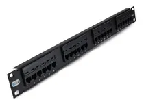 Comprar Patchera Patch Panel Rj45 Cat5e 24 Puertos Bocas Pachera #l9