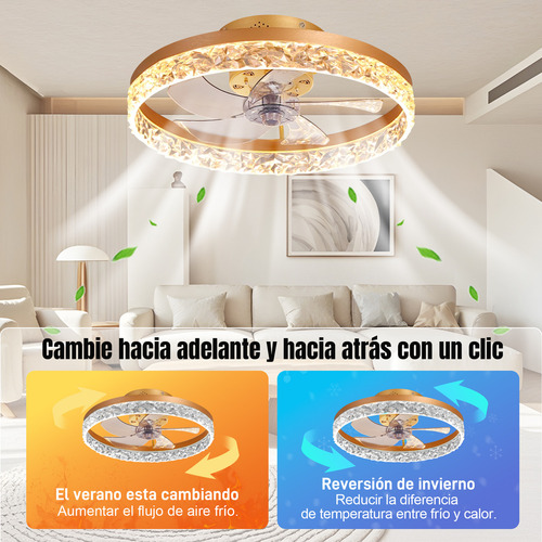 Ventilador de Techo Merion MER+FSD+01 con Palas de Plástico Estructura