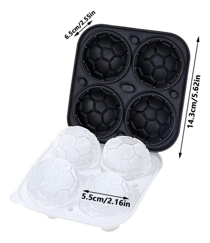 Bandeja De Cubitos De Hielo De Silicona Molde Para Hacer Bol