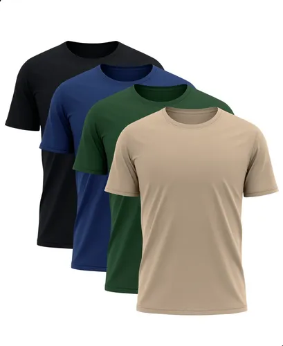 Kit 4 Camisetas Básicas  Dry Tech