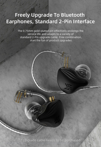 Imagen 4 de 10 de Audífonos Kz Zex Pro Sin Micrófono Originales + Estuche Kz
