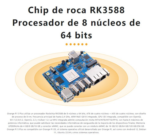 Orange Pi 5 Plus De 8 Gb De Ram