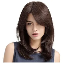 Comprar Sallcks Mujer Long Brown Wig Long Layered Natural Z6cbj