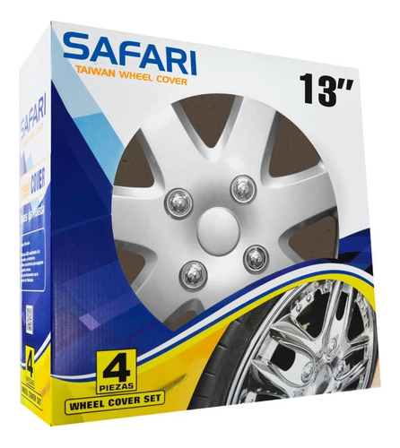 Tapas De Rueda Safari 13 Pulgadas Silver V089-ss-13