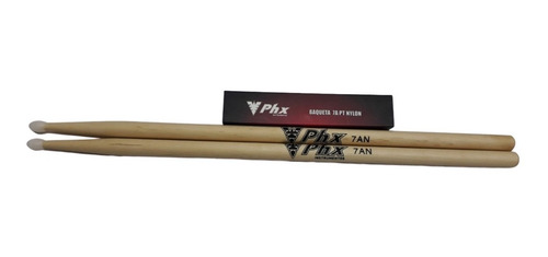 Baqueta 7a Ponta De Nylon Phx 7any Baterista Par 