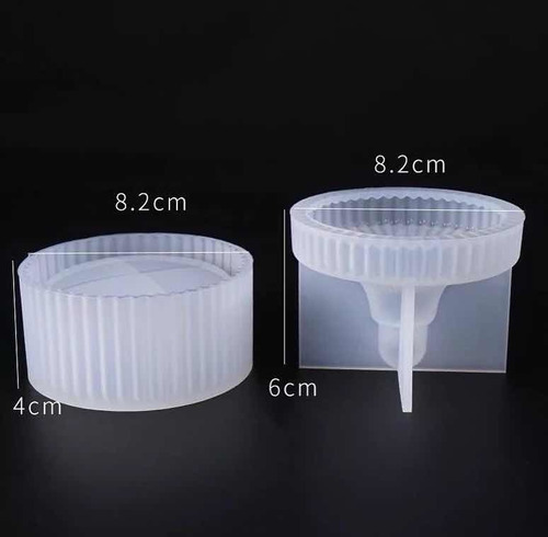 Imagen 2 de 4 de Molde Silicona Resina Caramelera Con Tapa