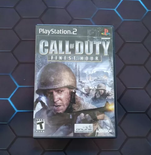 Jogo Novo Mídia Física Call Of Duty Finest Hour Original Ps2 em