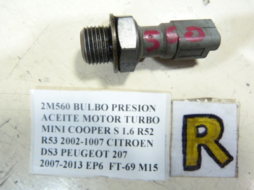 Bulbo Presión Aceite Turbo Mini Cooper S 1.6 R52 2002-2007
