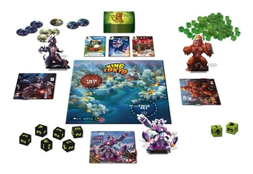 Imagen 2 de 3 de King Of Tokyo Ed. Nueva - Juego De Mesa - Español + Envío !