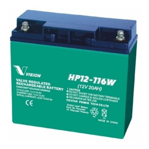 Imagen 1 de 1 de Bateria Vision Hp12-116w 12v 20ah Moto Vzh