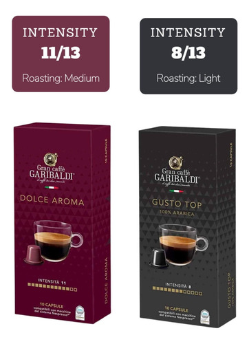 Combo X40 Cápsulas Nespresso Compatibles - Caffe Garibaldi