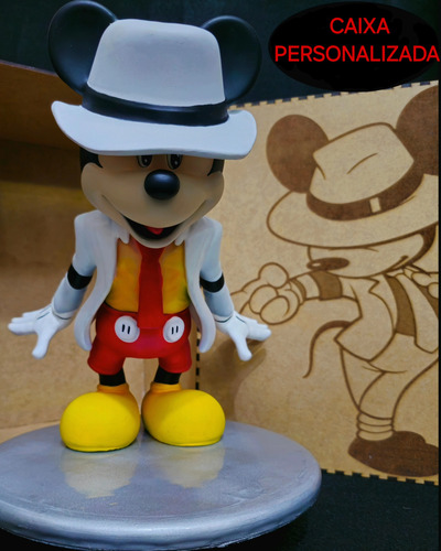 Boneco Mickey Mouse - Pose Michael Jackson - 29cm