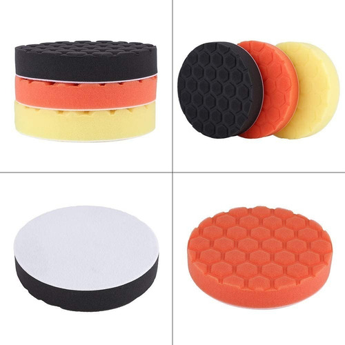 Imagen 1 de 5 de Kit De 5 Esponjas Para Pulido Y Encerado De 6 Pulgadas