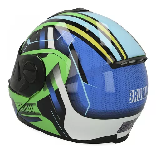 Casco para Motociclista Brumm Extragrande Negro