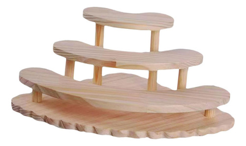 Pantalla De Madera Riser Stand Storage Rack De