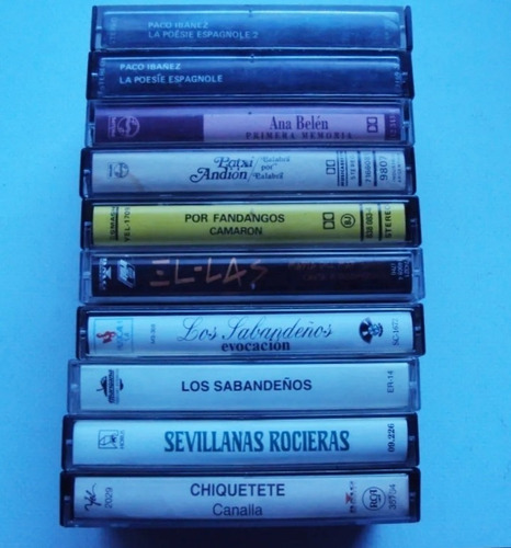 #c Lote 10 Cassettes Artistas Españoles - Varios Interpretes