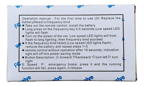 Weelye Rx7 12v Niños Powered Ride On Car 2.4g Bluetooth Cont
