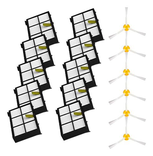 Yokyon Cepillos Laterales Y Filtros De Repuesto Para Irobot