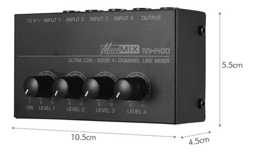 Mezclador De Audio De 4 Canales Consola Mezcladora