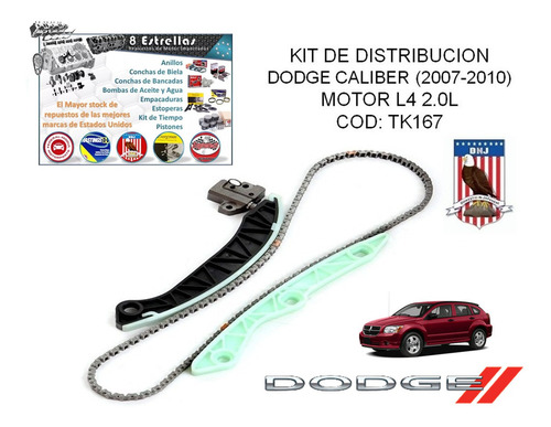 Kit De Tiempo Dodge Caliber  / Jeep Compas / Motor 2.0 Y 2.4