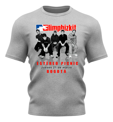 Camiseta Oficial Limp Bizkit Estéreo Picnic De Hombre 