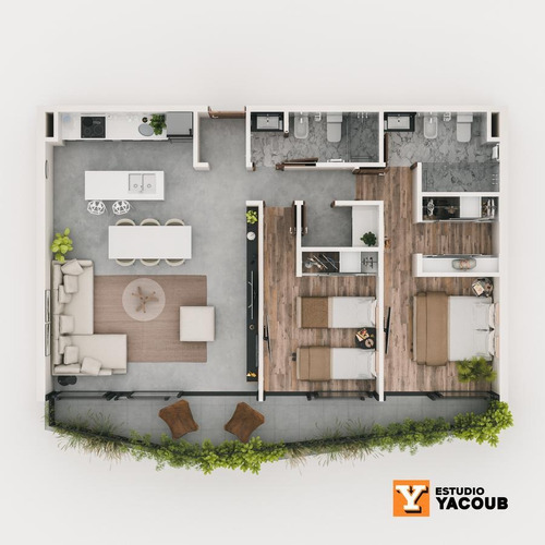 Imagen 27 de 30 de Departamento Venta -1 Dormitorios- 45mts 2 Totales - La Plata-pozo-emprendimiento.