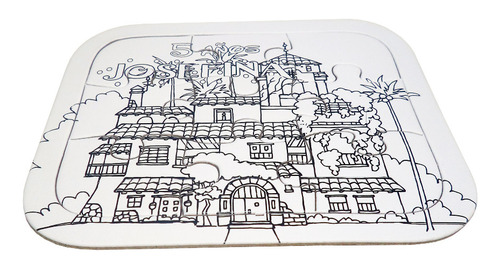 10 Rompecabezas Personalizado 9 Pzs Colorear Pintar Souvenir