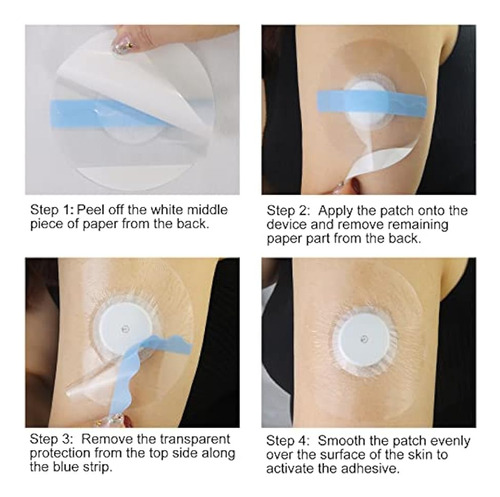 60ps Parches Adhesivos Libre Parche Con Sensor Transpirables