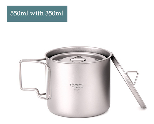 Copa De Titanio Tomshoo Titanium Portátil Para Exteriores