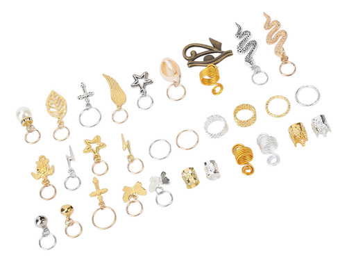 Anillos Para Trenzar El Cabello, Rastas, Abalorios, Patrones