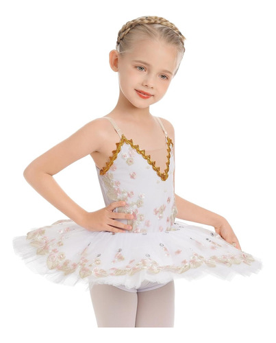 Regalo Maillot De Ballet Para Niñas Con Plato, Tutú