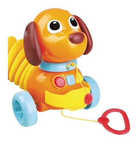 Imagen 3 de 7 de Perro Arrastre Acordeón Musical Para Bebe El Duende Azul