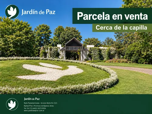 Parcela Jardin De Paz Pilar Ubicación Privilegiada !!!