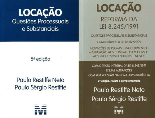 Locação - Kit Com Leis 8245 E 12.112/09 - 01 Ed. - 2011, De Restiffe Neto, Paulo. Editora Malheiros Editores Em Português