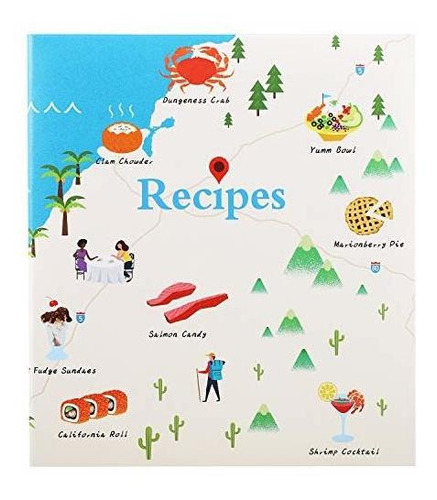 Carpeta De Recetas: Libros De Recetas De 8 X 9 Escribir...