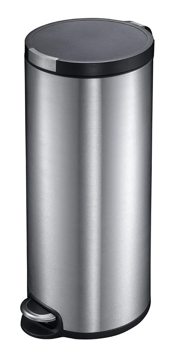 Bote Para Basura De Acero Inox. Redondo 30 Lts Ek9225mt-30l | Mercado Libre