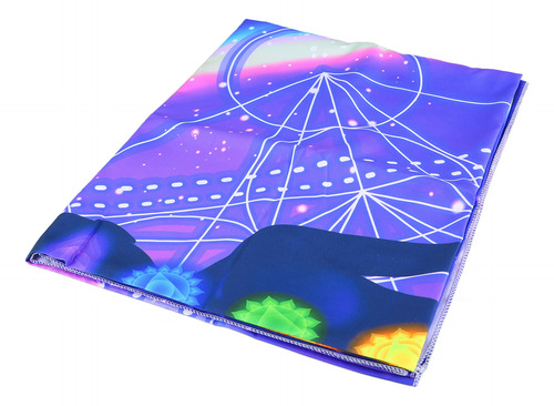 Tapiz De Pared Fluorescente Con Luz Negra Para Sentarse En M