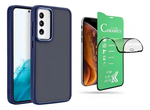 Capa Case Premium Space + Película Cerâmica Para Galaxy A15
