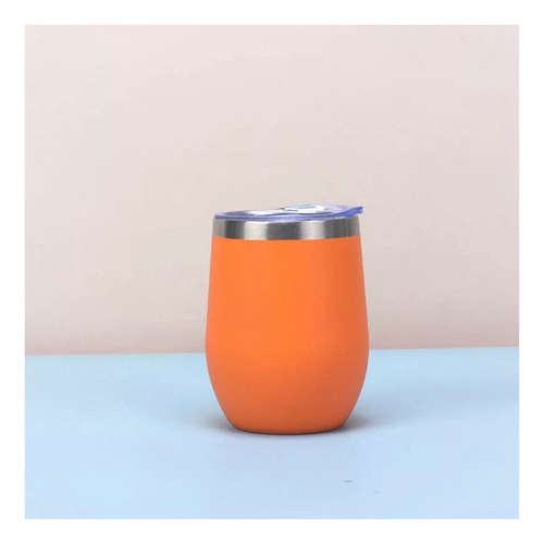 Vaso Termo 12 Onzas Acero Inoxidable Tapa Esponja Popote