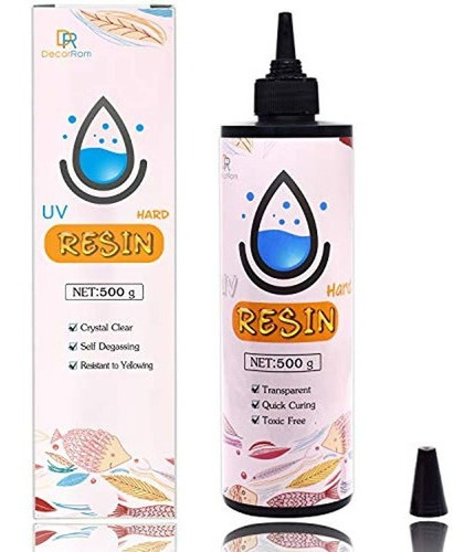 Resina Uv  17.64 oz De Pegamento Duro Transparente Para Cur