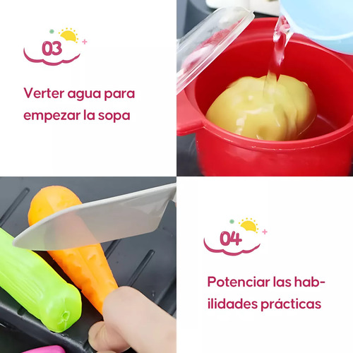Cocina De Juguete Cocinita Chef Infantil Desarrollo Intelect Color 1