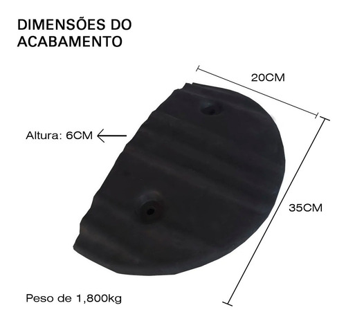 Acabamento Lateral Lombada 1 Par Quebra Molas - Barato