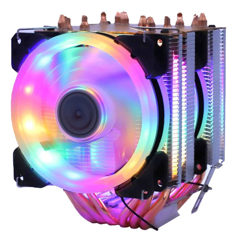 Fan Cooler Procesador Frostwind 2 Fan Rgb 6 Pipes Intel Amd