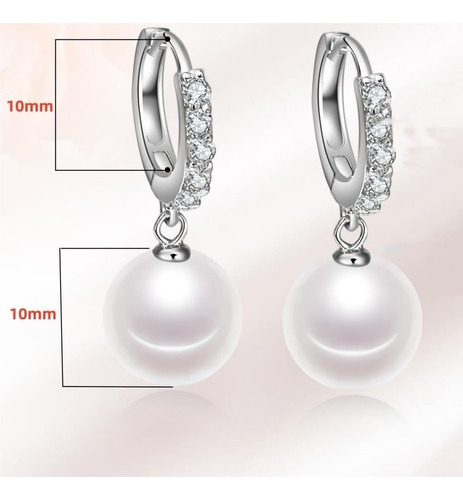 Pendientes De Perlas Pendientes De Aro De Plata