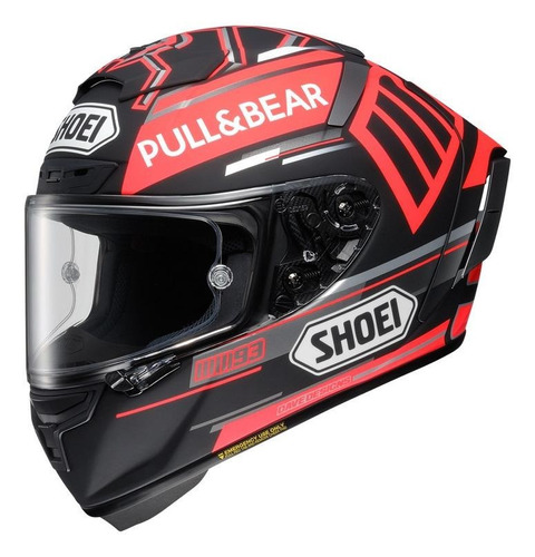 Capacete para moto  integral Shoei  X-Spirit III  tc-1 vermelho marquez black concept tamanho G 