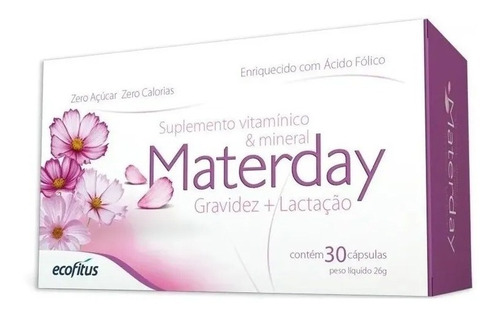 Polivitamínico Materday Gravidez+lactação 30 Cáps Ecofitus