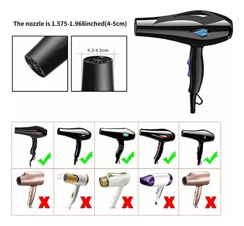 Difusor Cabello De Silicona Plegable