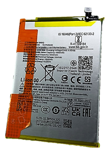 Bateria Pila Compatible Con Xiaomi Redmi 13c Bn5q Poco C65